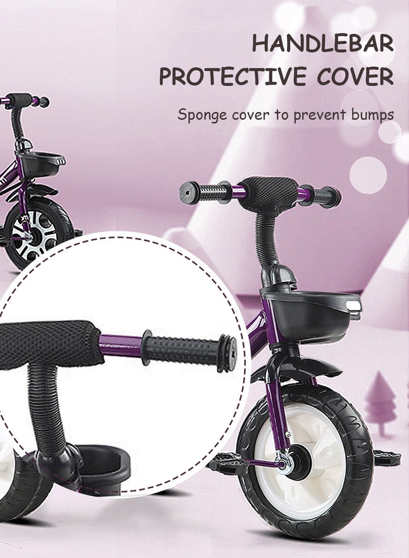 ما بيبي دراجة ثلاثية العجلات للأطفال، مزودة بسلة تخزين، ومقعد ودواسات قابلة للتعديل، مناسبة للأولاد والبنات من عمر سنة إلى ست سنوات، دراجة توازن للمرح في الأماكن المغلقة والمفتوحة - Image 5